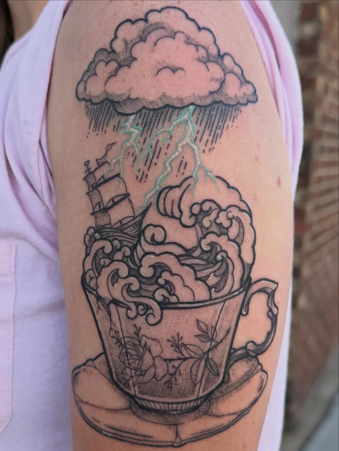 Tattoo by @sinfulwaifu β illustrative, black_and_grey