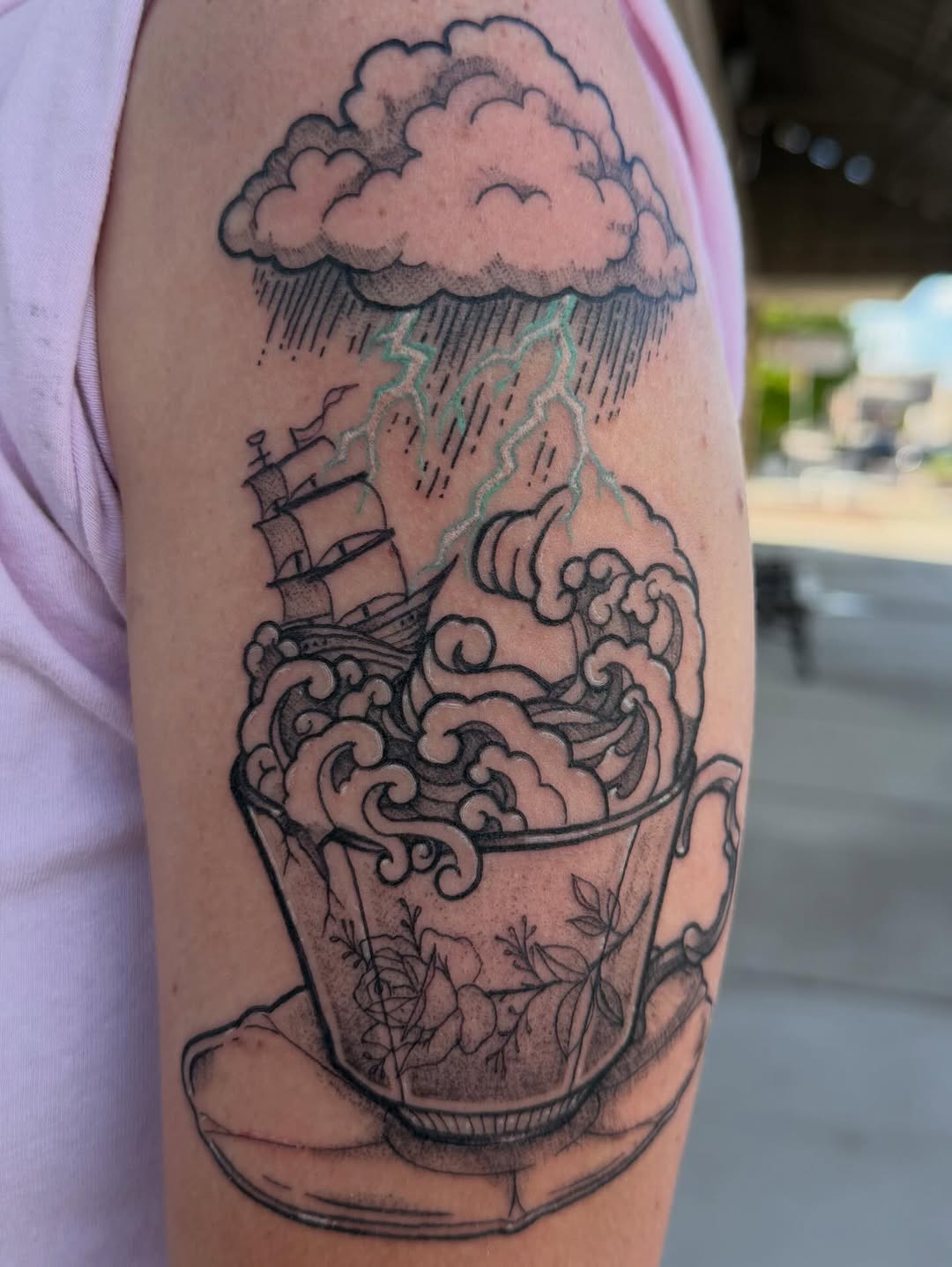 Tattoo by @sinfulwaifu β illustrative, black_and_grey