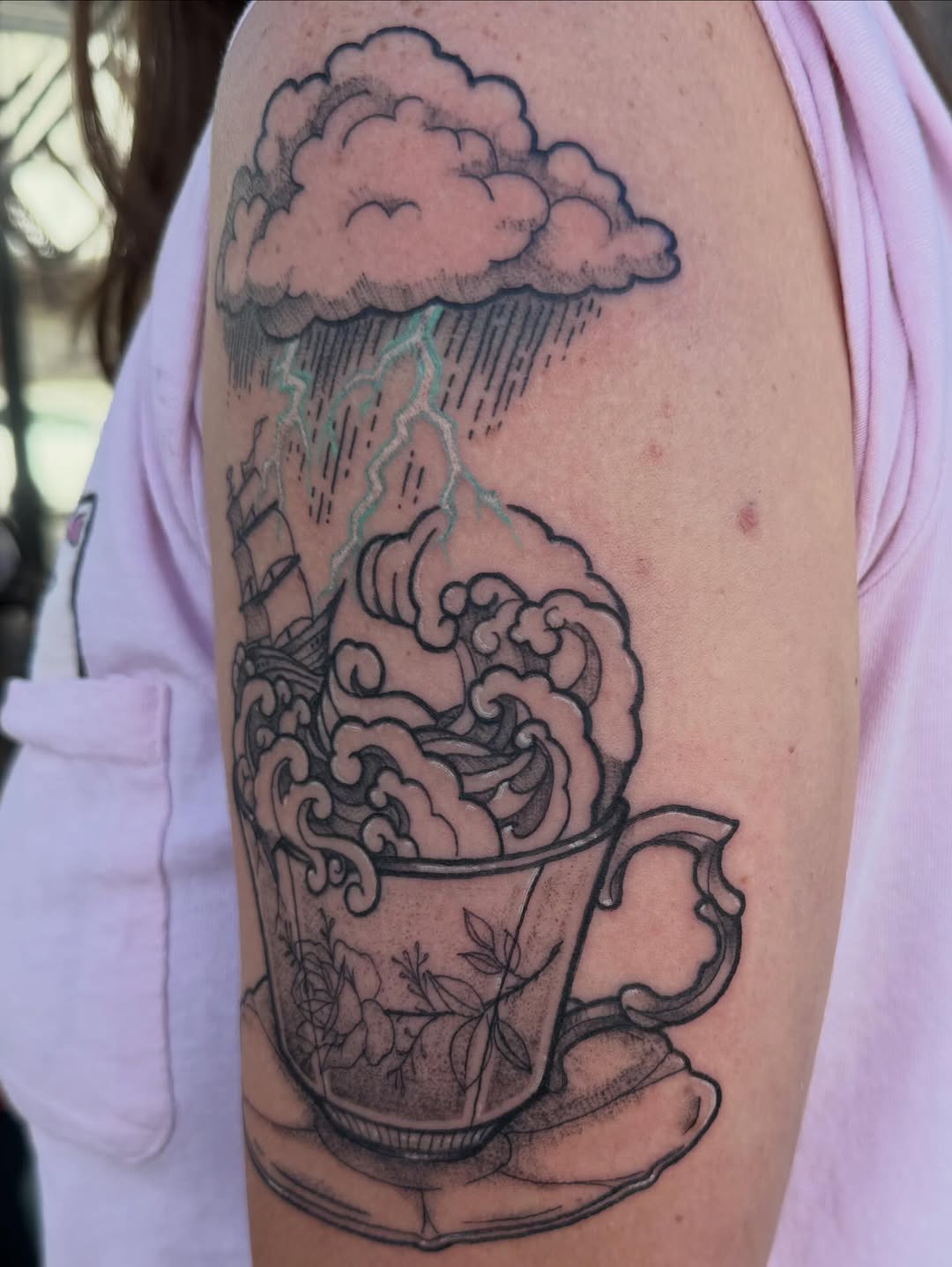 Tattoo by @sinfulwaifu β illustrative, black_and_grey