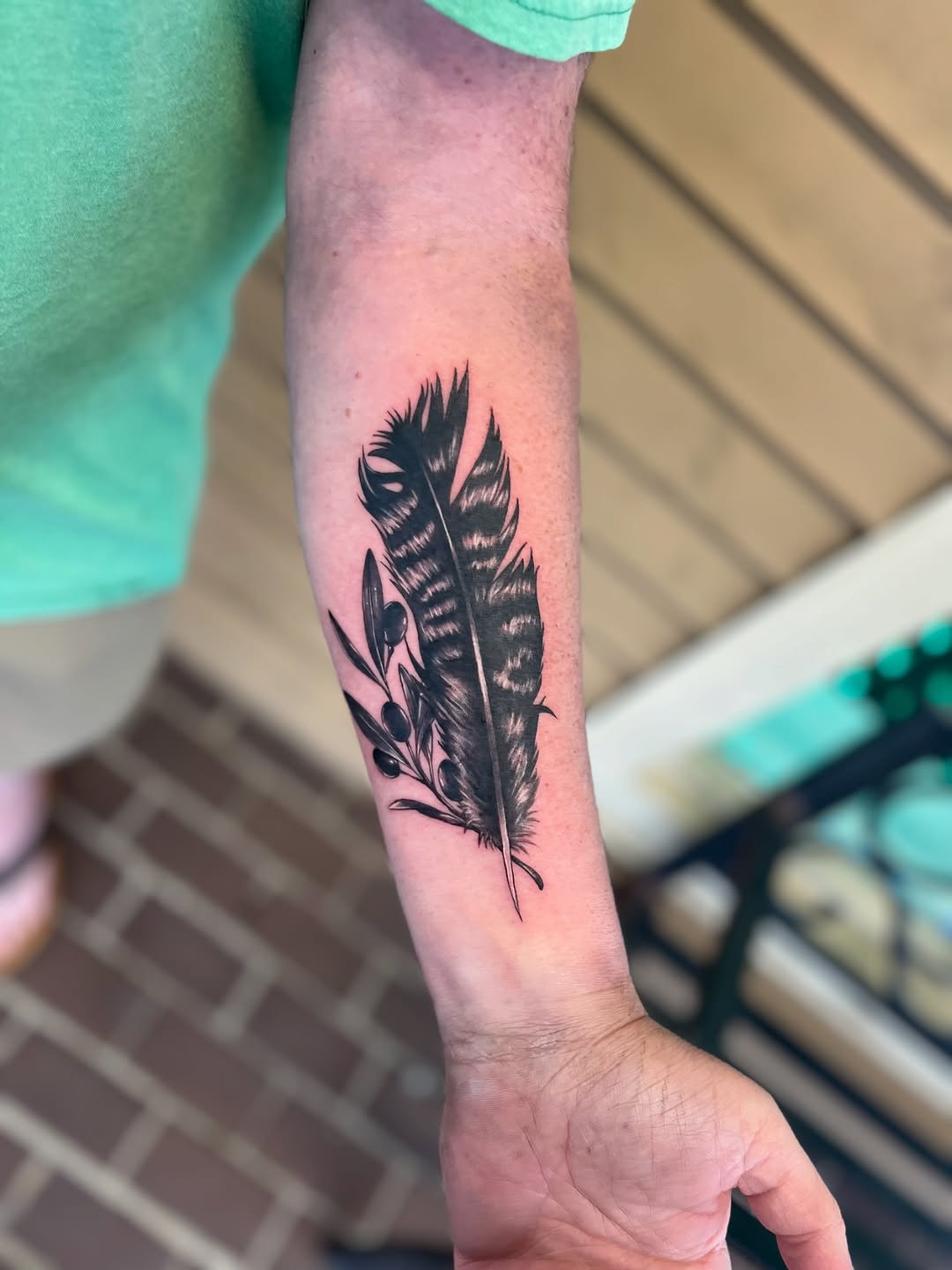 Tattoo by @jaiwoods_tattoo — black_and_grey