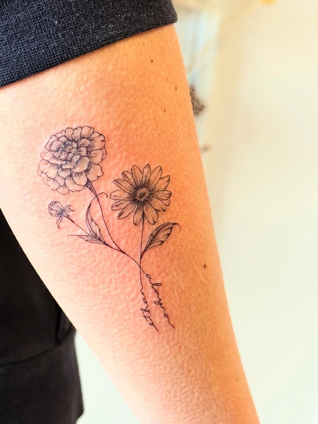 Tattoo by @makeup2.o_ — fine_line, lettering_script