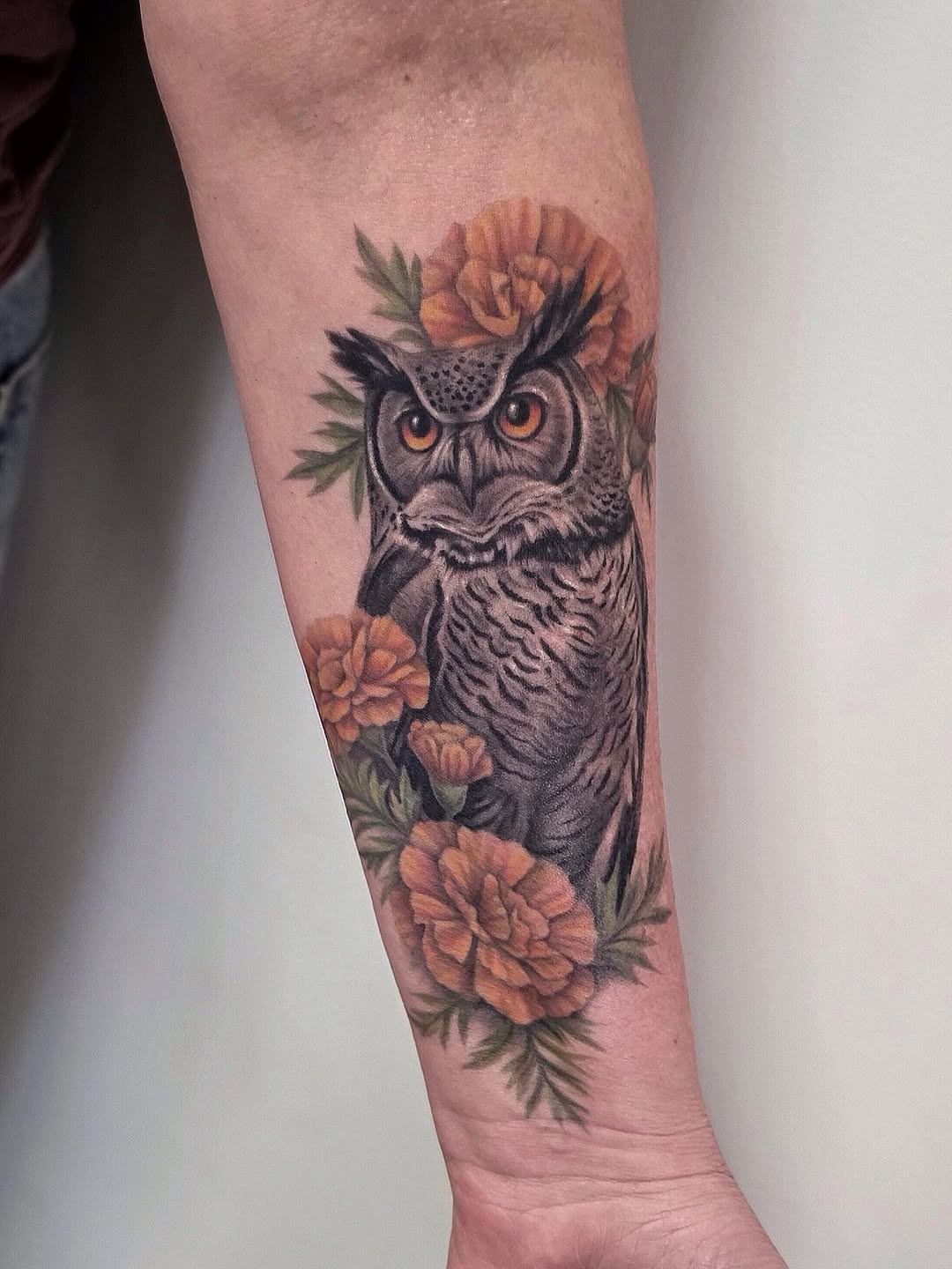 Tattoo by @paige.nicole.tattoos — realism, black_and_grey