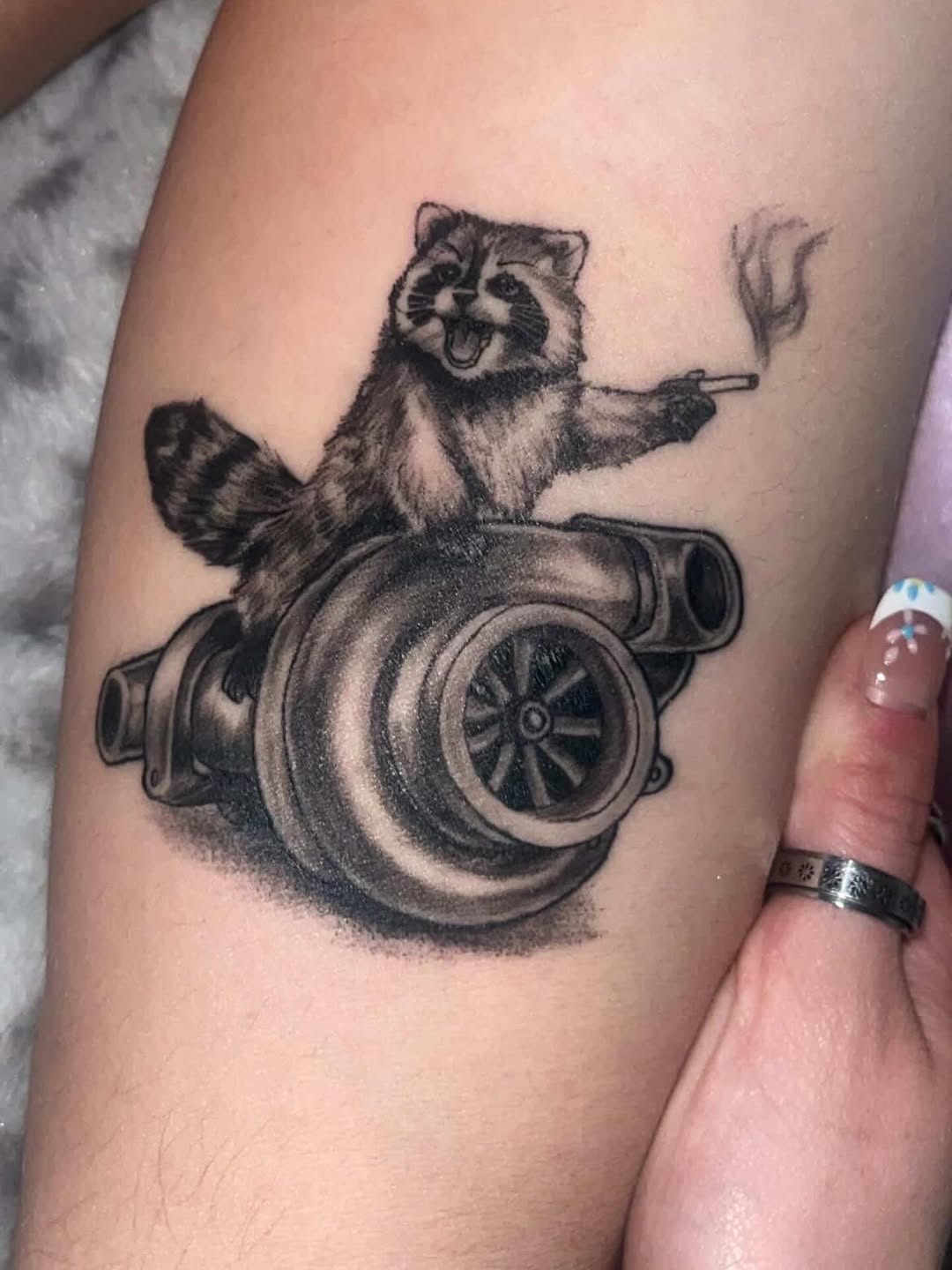 Tattoo by @silverlotus.studio — realism, black_and_grey