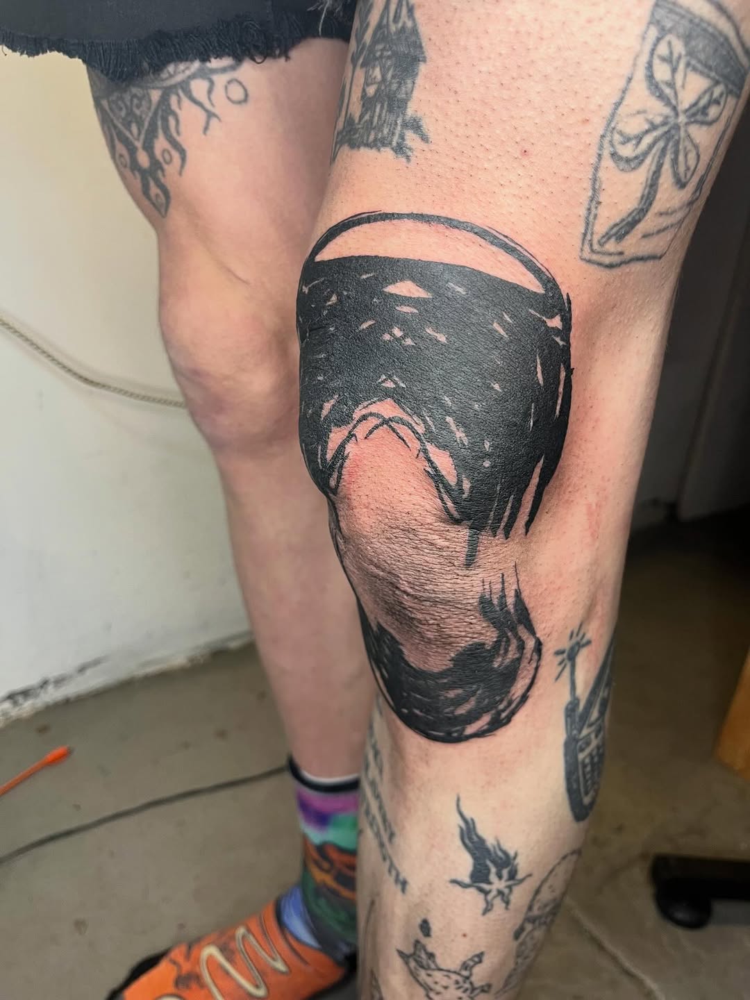 Tattoo by @godsfirmgrip — blackwork