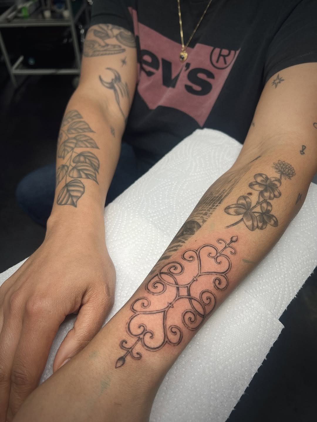 Tattoo by @rebecca_febo — ornamental, fine_line