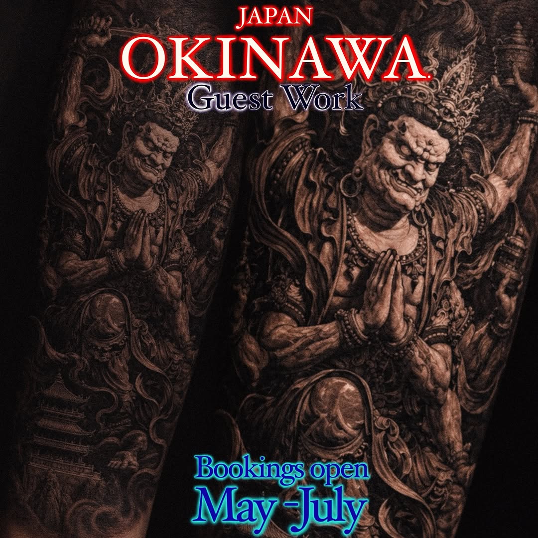 Tattoo by @tattooel_light โ japanese_irezumi, black_and_grey