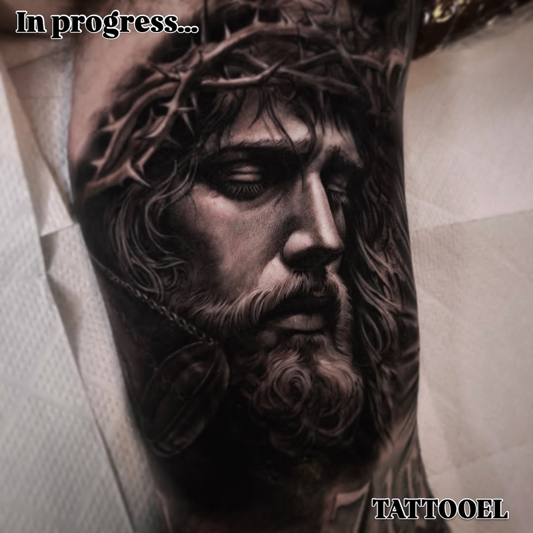 Tattoo by @tattooel_light โ realism, black_and_grey