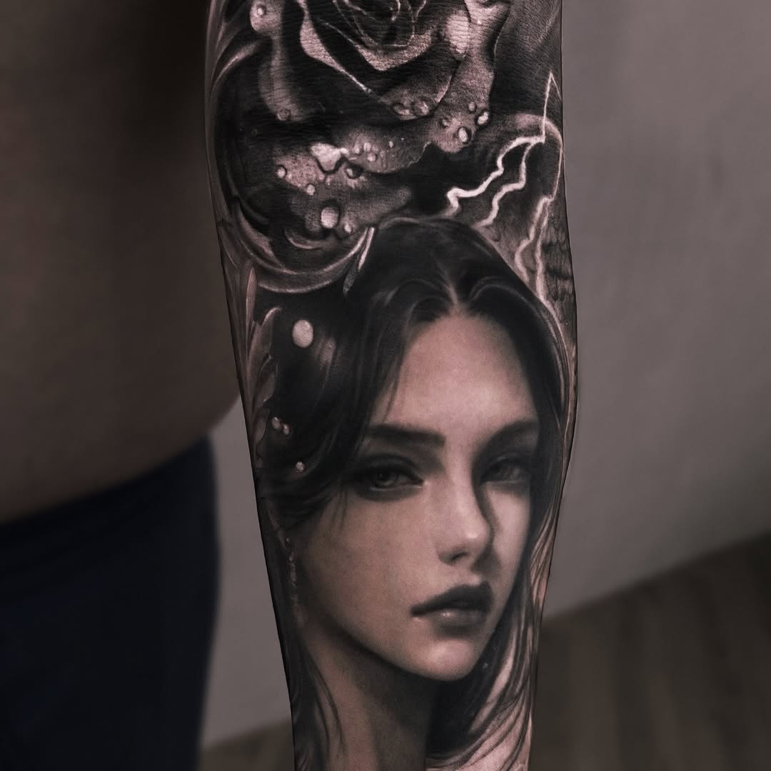 Tattoo by @tattooel_light โ realism, black_and_grey