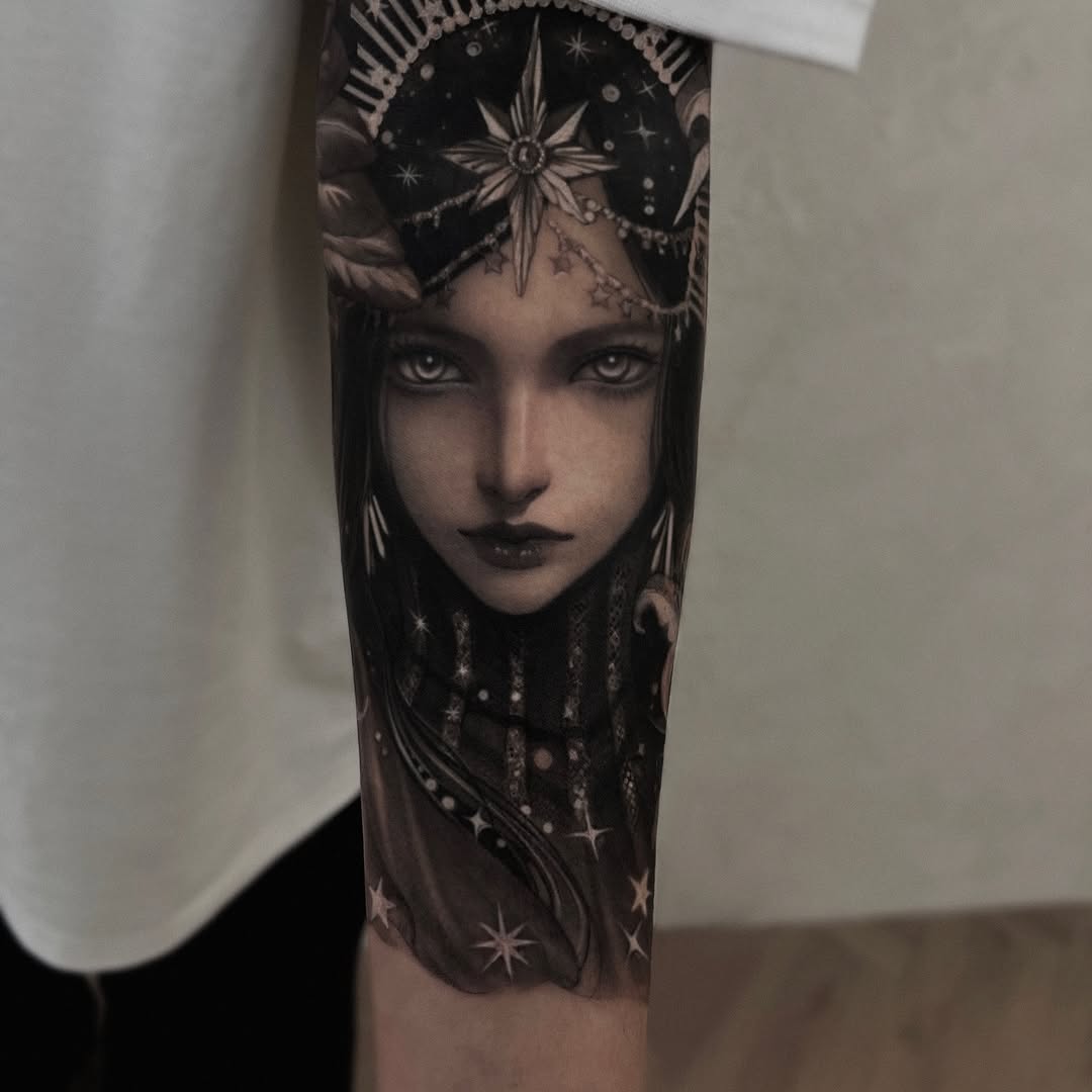 Tattoo by @tattooel_light โ realism, black_and_grey