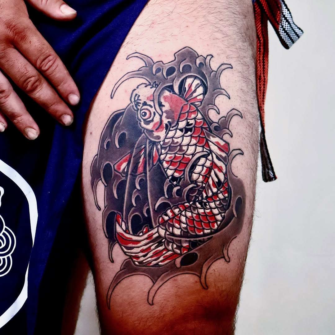 Tattoo by @noir_by_jm — japanese_irezumi, black_and_grey