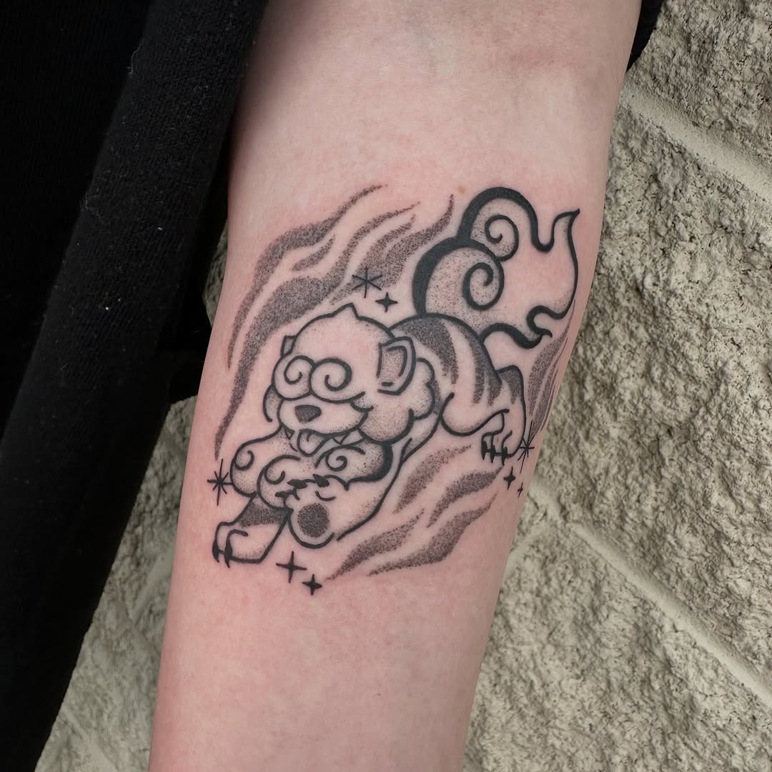 Tattoo by @cookie.inkz — japanese_irezumi, black_and_grey