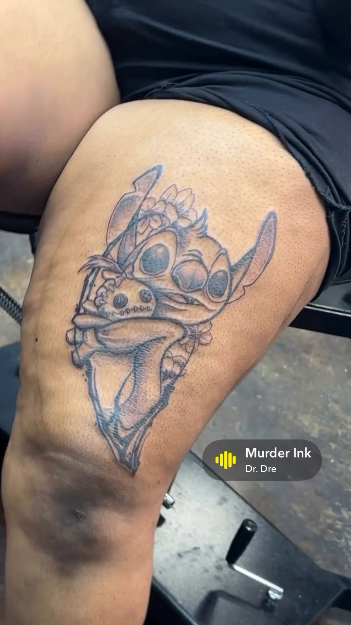 Tattoo by @bboyemo — black_and_grey, realism