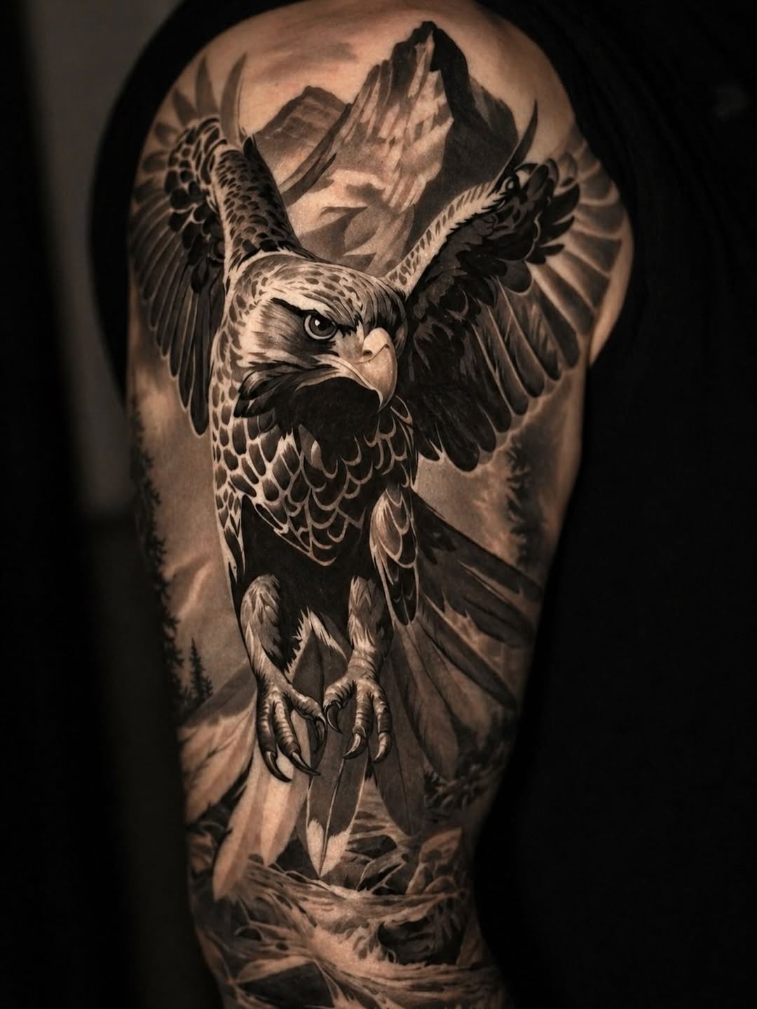Tattoo by @nebesnuy_art — realism, black_and_grey