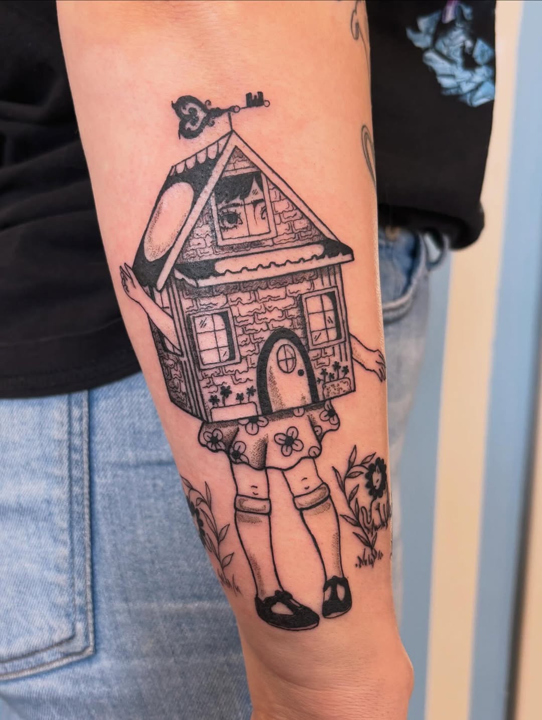 Tattoo by @ginkgo_inkk β blackwork