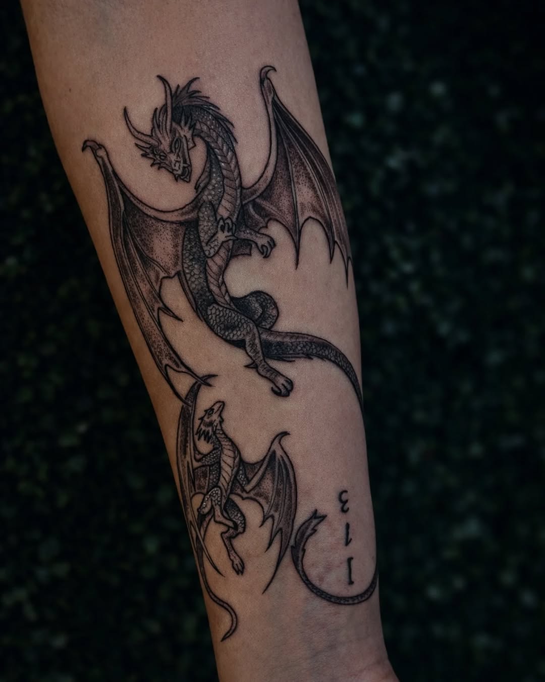 Tattoo by @marlayna6263 — black_and_grey, illustrative