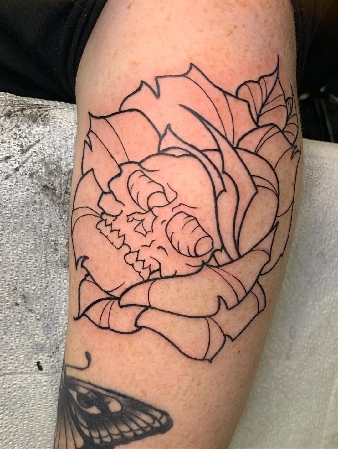 Tattoo by @jellyrat_tatts — blackwork