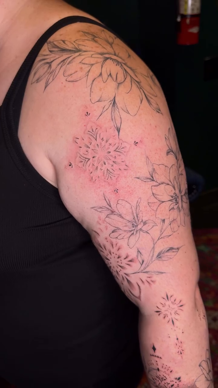 Tattoo by @lemon_headz.studio — fine_line, dotwork