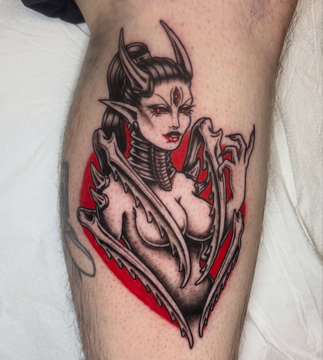 Tattoo by @inkyfruits โ neo_traditional, dark_realism