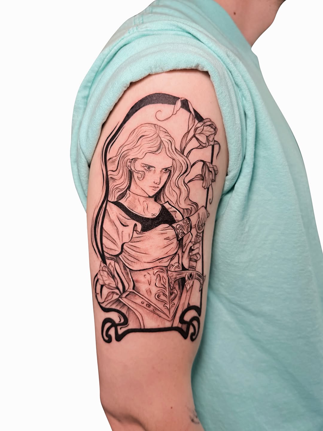 Tattoo by @fionnatattoo β illustrative, black_and_grey