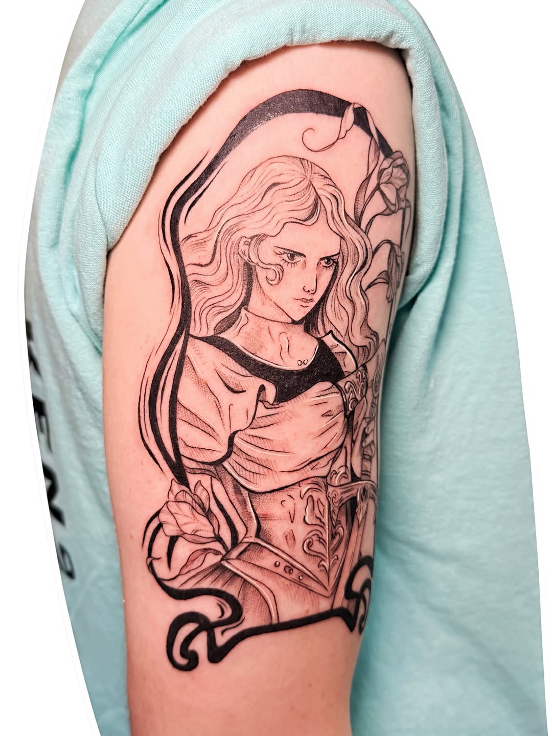 Tattoo by @fionnatattoo β illustrative, black_and_grey