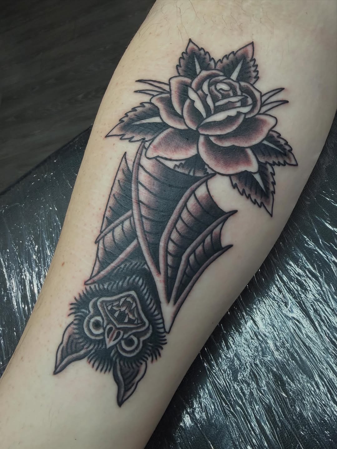 Tattoo by @cory.welker — american_traditional, black_and_grey