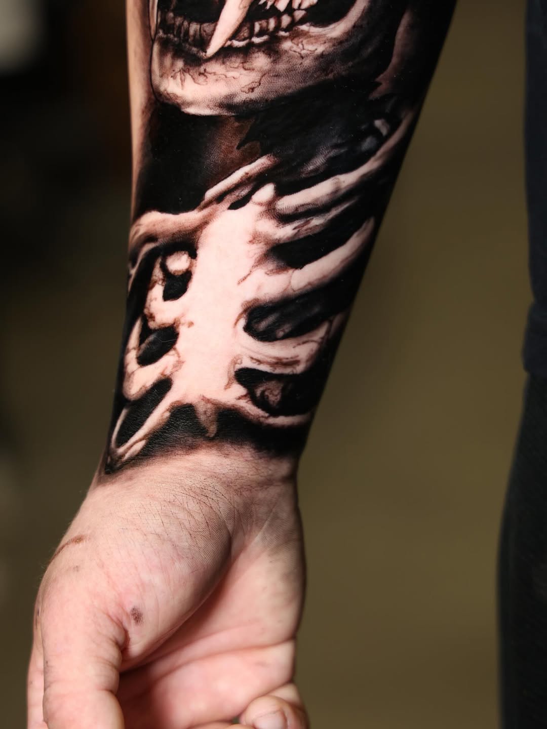 Tattoo by @joe_antonio_tattoos — realism, black_and_grey
