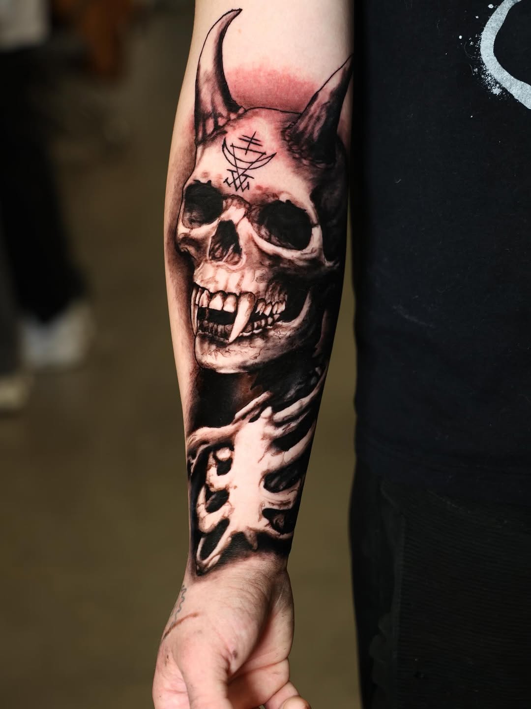Tattoo by @joe_antonio_tattoos — dark_realism, black_and_grey