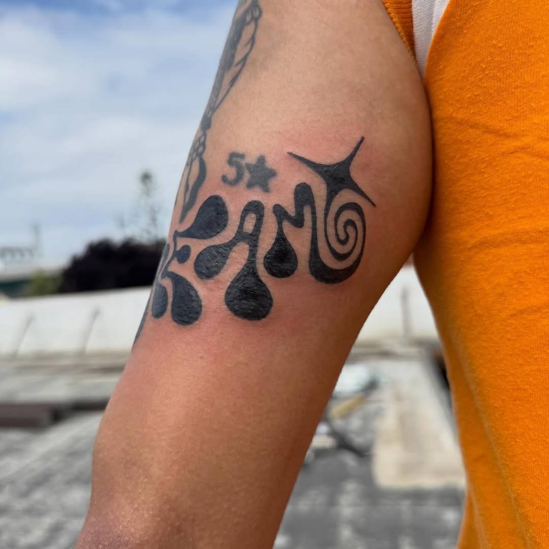 Tattoo by @mr.smiley___ — illustrative, blackwork