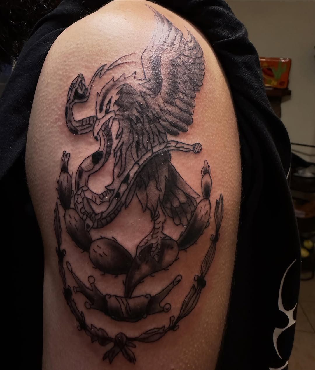 Tattoo by @offdosage.tats โ black_and_grey, realism
