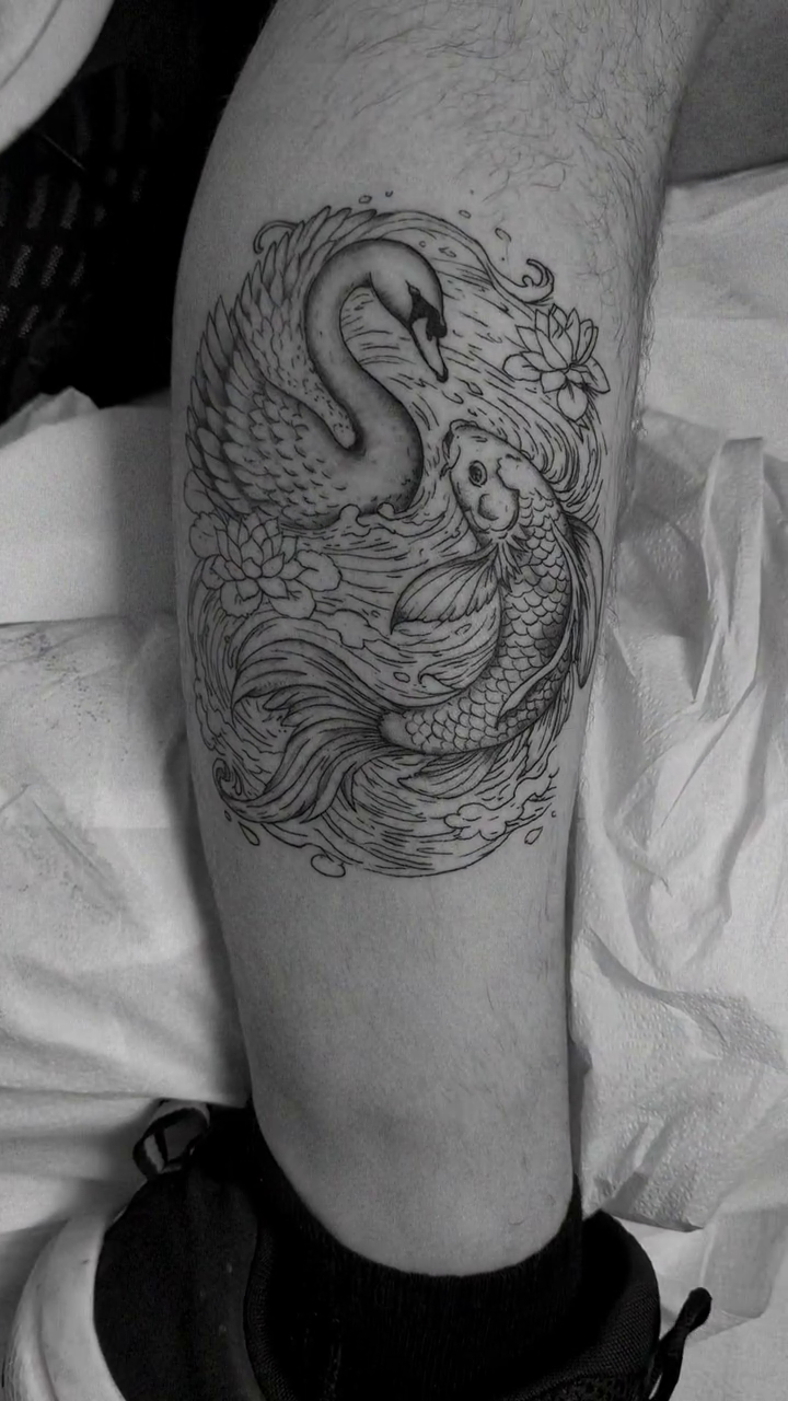 Tattoo by @lindsay.tattoos — japanese_irezumi, black_and_grey