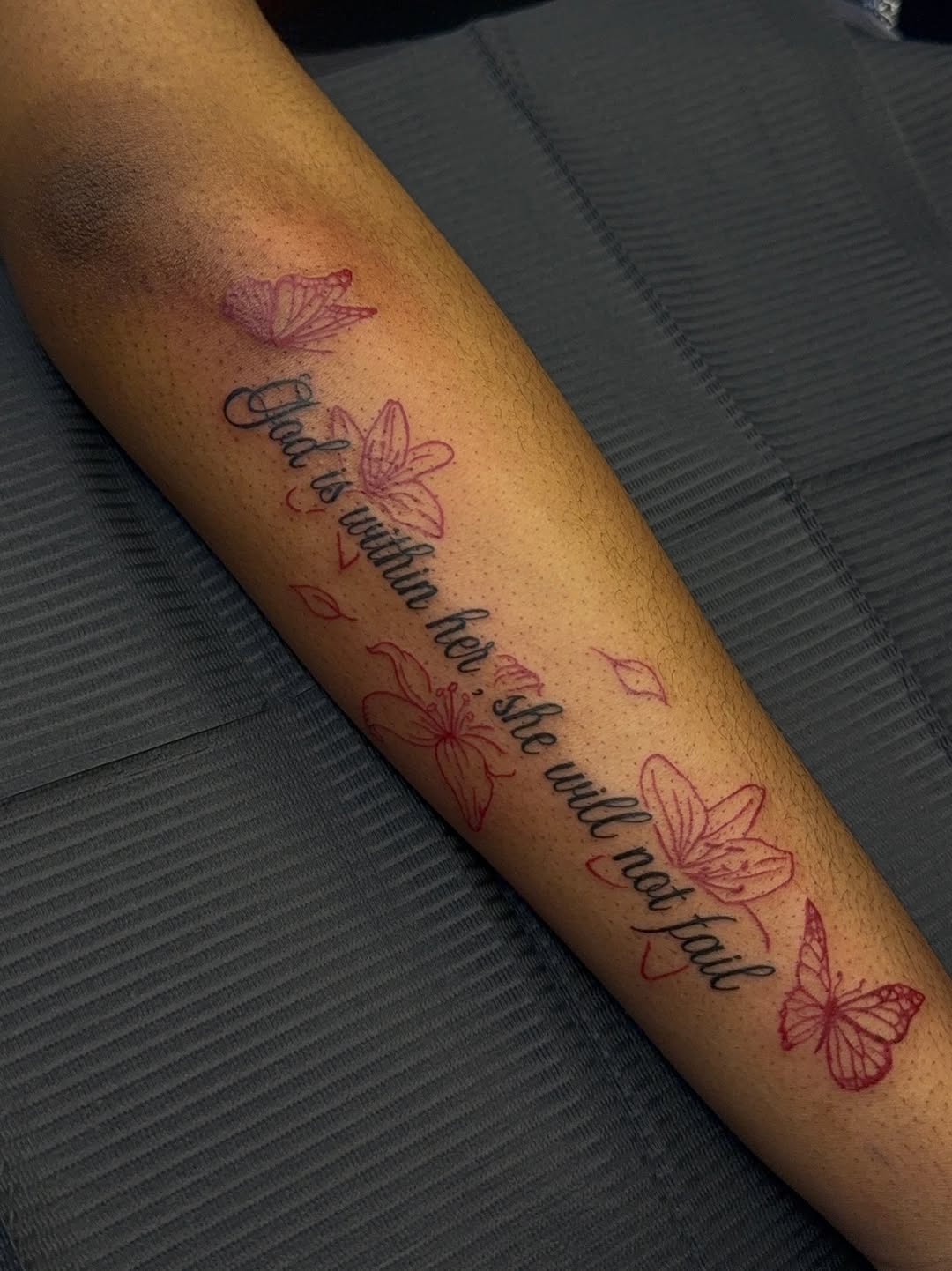 Tattoo by @inkwjuju — lettering_script, fine_line