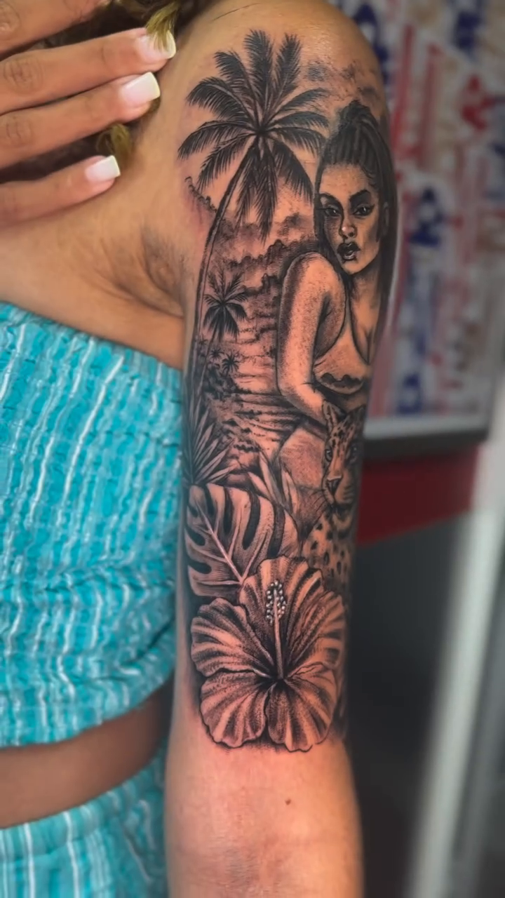 Tattoo by @guinn_art_tatts — black_and_grey, realism