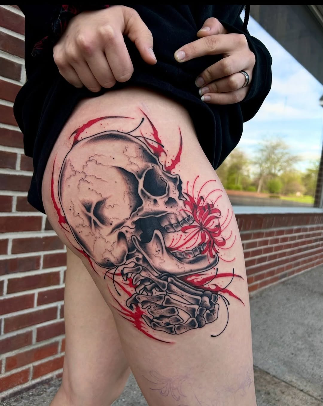 Tattoo by @heav3ntatts — black_and_grey
