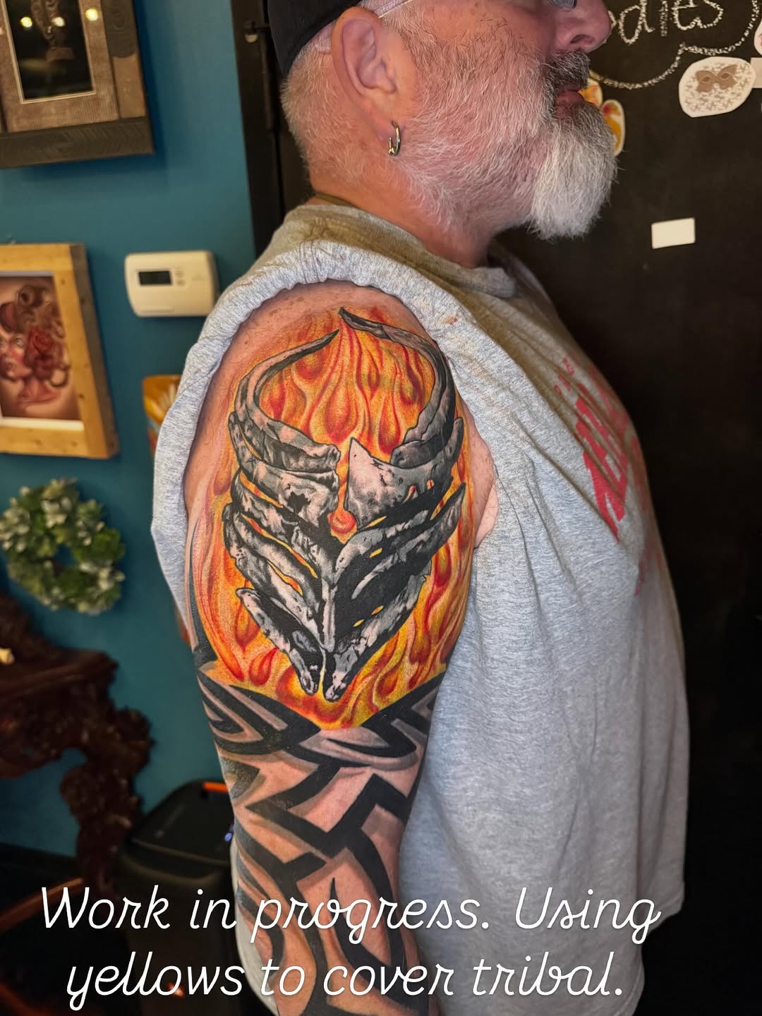 Tattoo by @aaronbeaudette — blackwork, realism