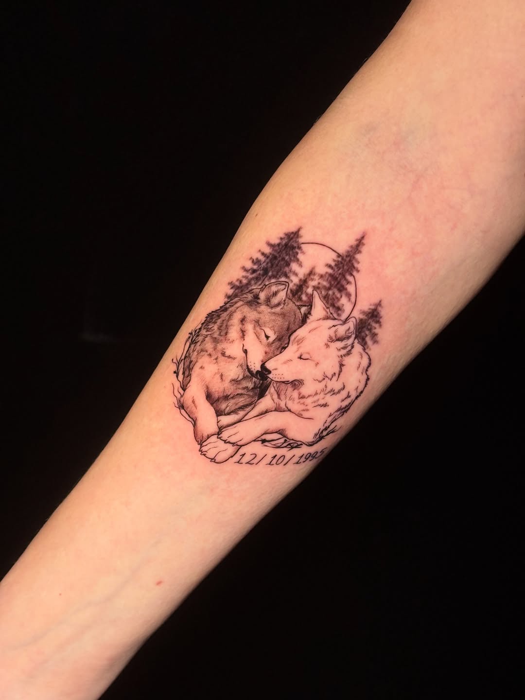 Tattoo by @songsparrowink — realism, lettering_script