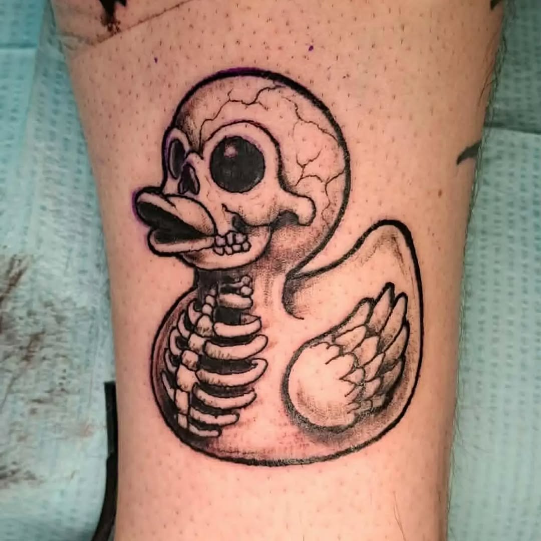 Tattoo by @lucast48 — black_and_grey, dark_realism
