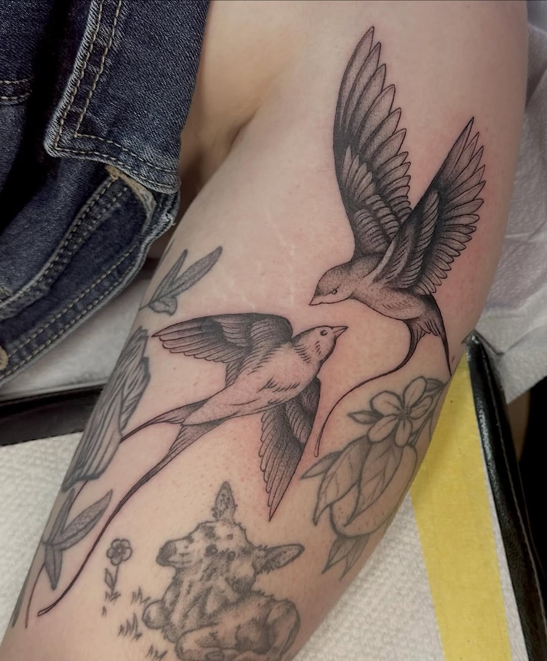 Tattoo by @nambiepambie — black_and_grey