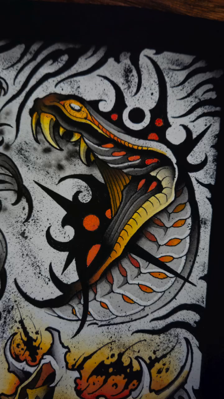 Tattoo by @deeenster — neo_traditional, black_and_grey