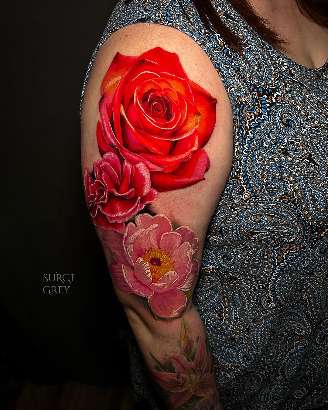 Tattoo by @surgegrey — realism, color