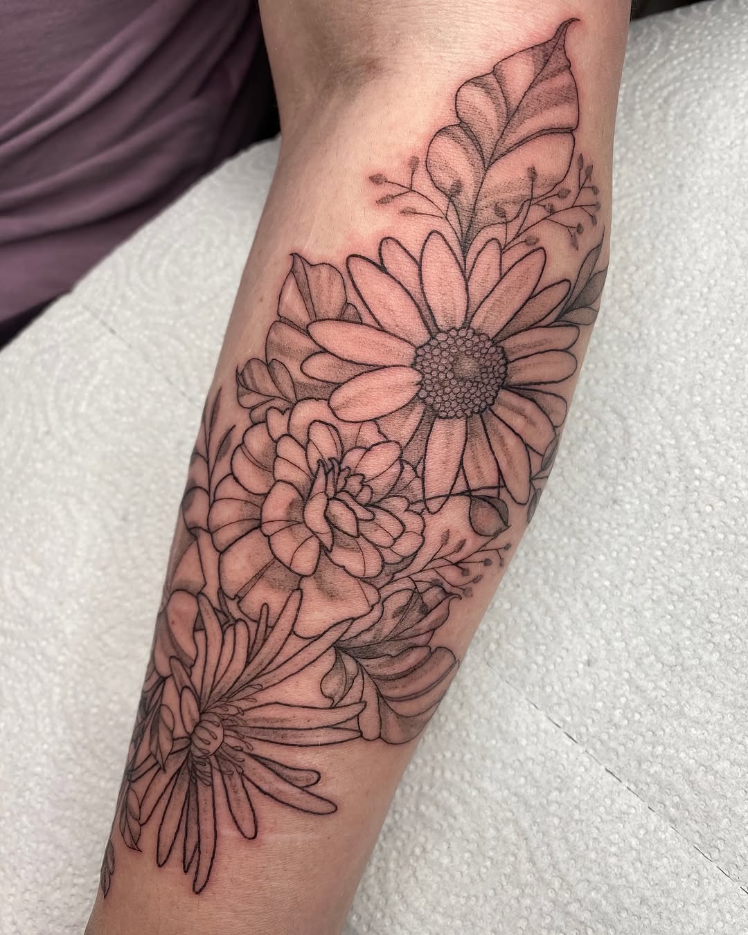 Tattoo by @krookedtattoos โ fine_line, black_and_grey