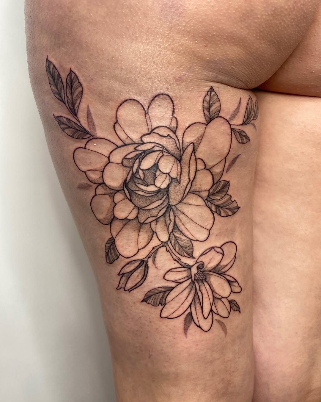Tattoo by @krookedtattoos โ black_and_grey, fine_line
