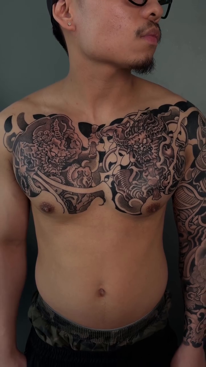 Tattoo by @askvl.inkz — japanese_irezumi, black_and_grey