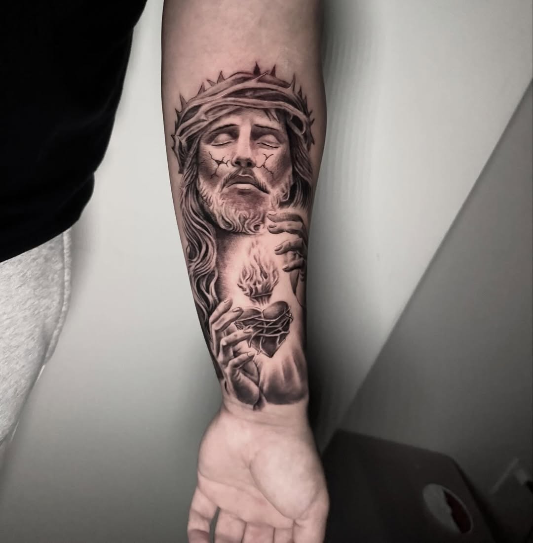 Tattoo by @fernandito.ink — realism, black_and_grey