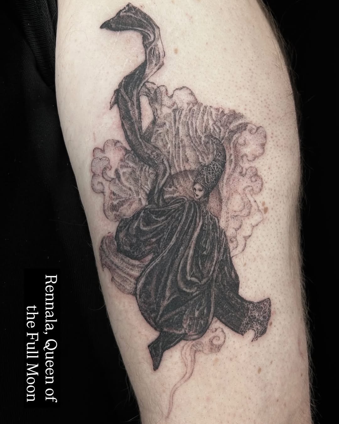 Tattoo by @la13va_tear — black_and_grey, realism