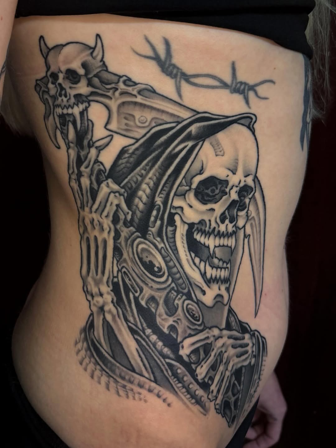 Tattoo by @mollygotlib — dark_realism, black_and_grey