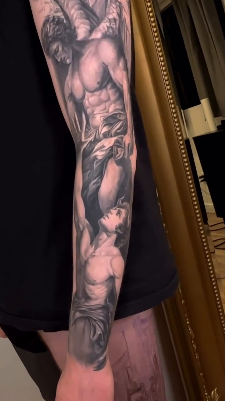 Tattoo by @paigejeantattoos — black_and_grey, realism
