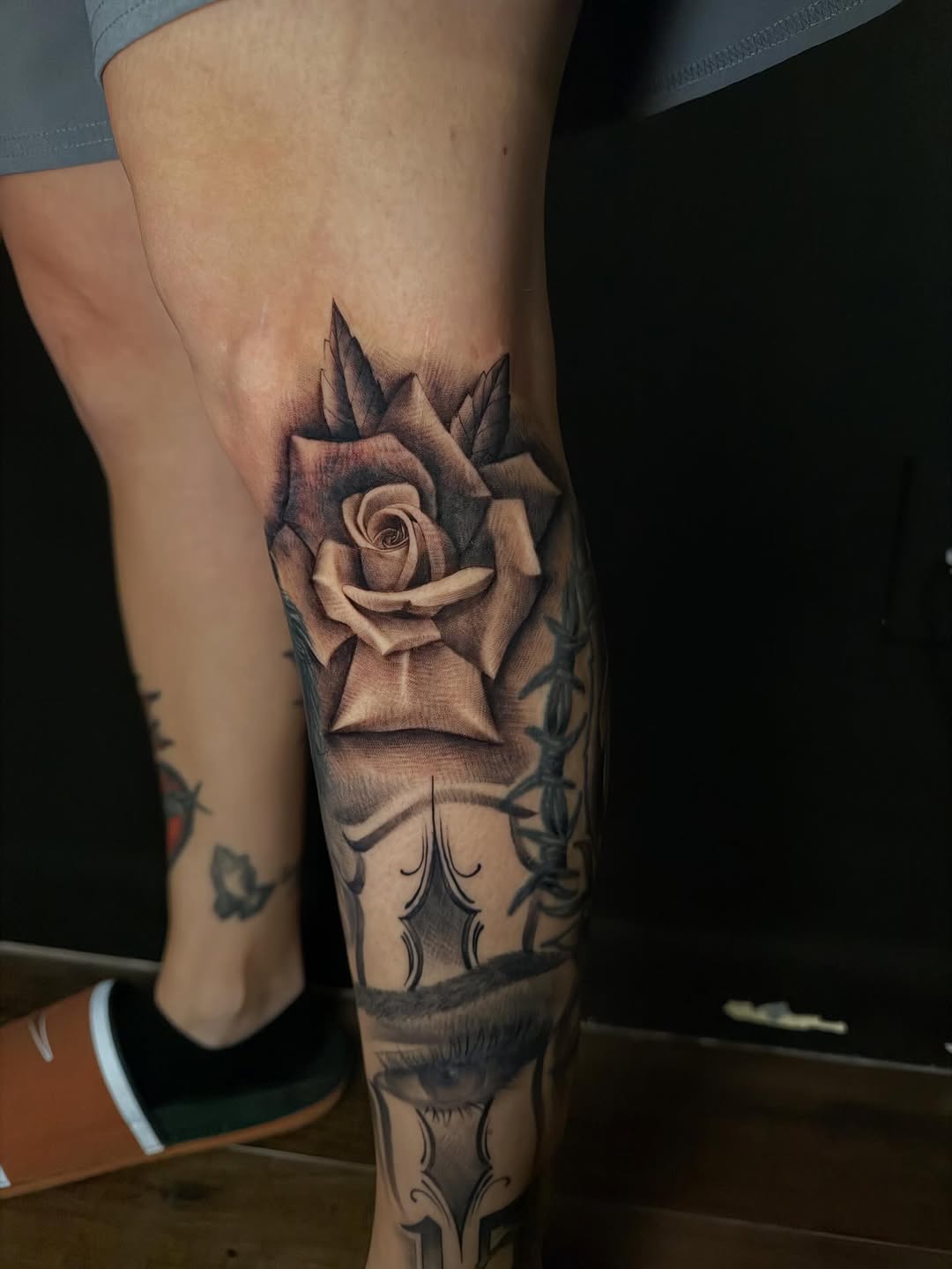 Tattoo by @georgetattooartist — black_and_grey, realism
