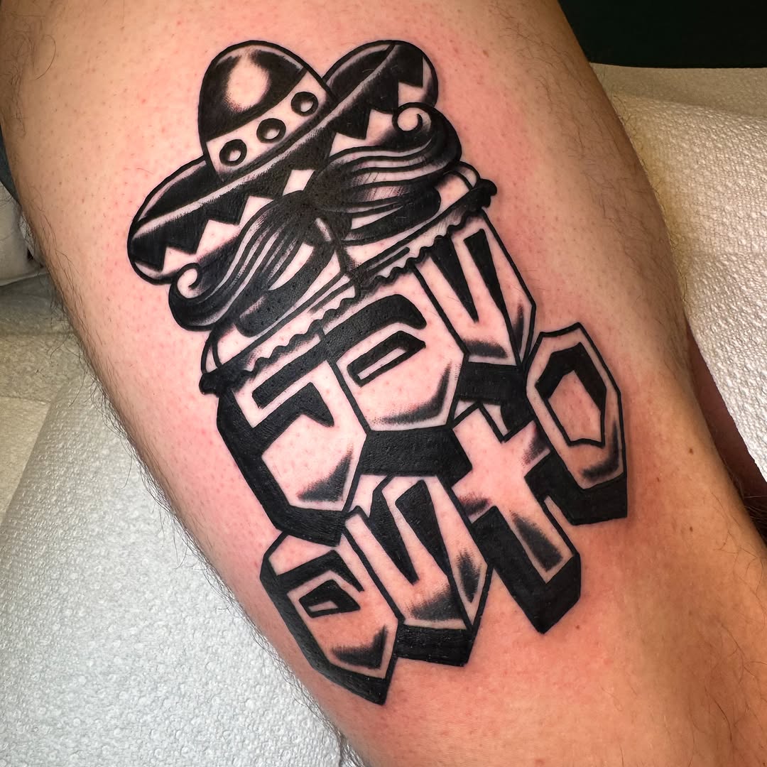 Tattoo by @alexkass_ep — american_traditional, lettering_script
