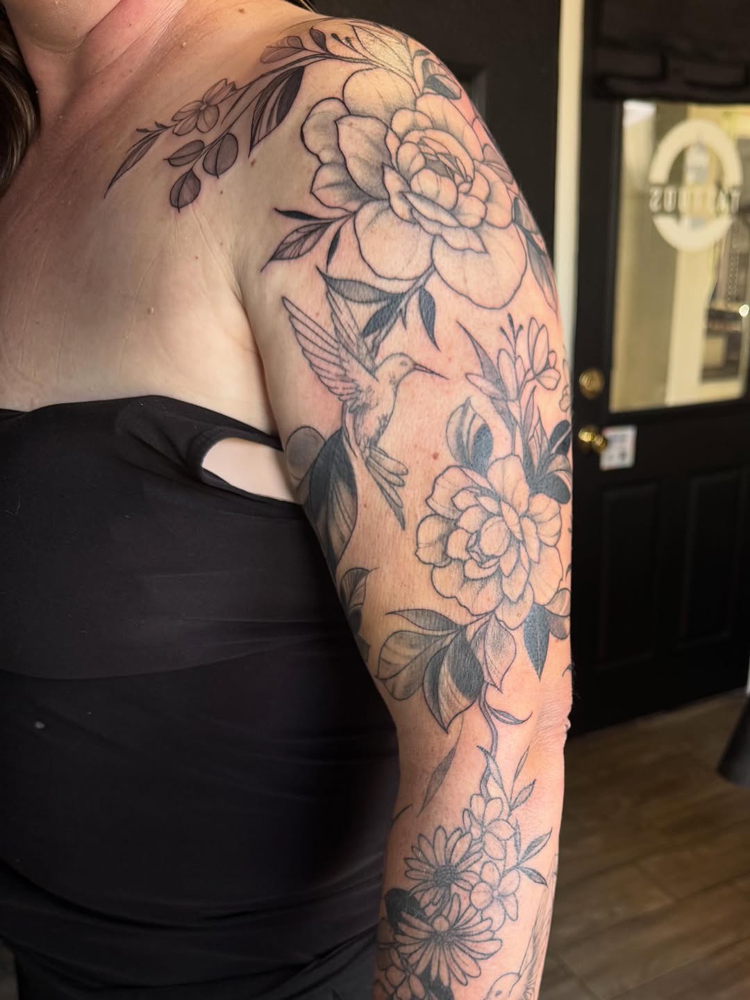 Tattoo by @mikailastattoos — black_and_grey