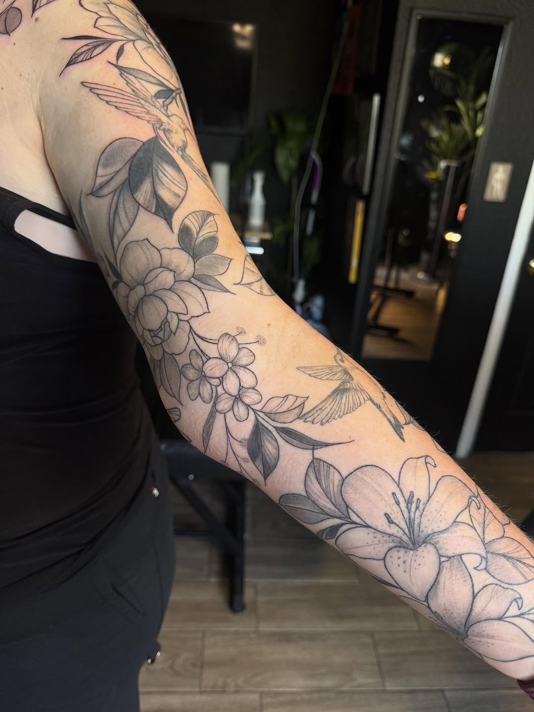 Tattoo by @mikailastattoos — black_and_grey